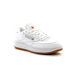 Buty damskie trampki Reebok CLUB C DOUBLE. Białe trampki Reebok, bez wzorów, sportowe, bez zapięcia, Reebok Club. Za 305.00 zł.