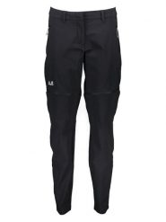 Jack Wolfskin Spodnie funkcyjne Zipp-Off "Hikeout" w kolorze czarnym rozmiar: 44. Czarne spodnie sportowe Jack Wolfskin, bez wzorów, z materiału, outdoorowe. Za 311.12 zł.