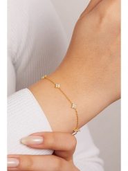 Lodie Silver Srebrna bransoletka z elementem ozdobnym rozmiar: onesize. Szare bransoletki Lodie Silver, z cyrkonią, srebrne. Za 83.03 zł.