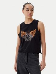 Noisy May Top Rebel 27034002 Czarny Oversize. Czarne topy Noisy May, xs, bez wzorów, z bawełny, bez kołnierzyka, bez ramiączek. Za 39.99 zł.