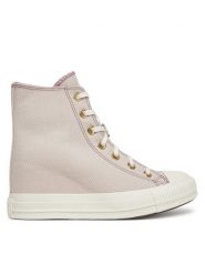 Converse Trampki Chuck Taylor All Star Wedge Platform Gold A12763C Różowy. Czerwone trampki Converse, bez wzorów, z materiału, retro, bez zapięcia. Za 289.99 zł.