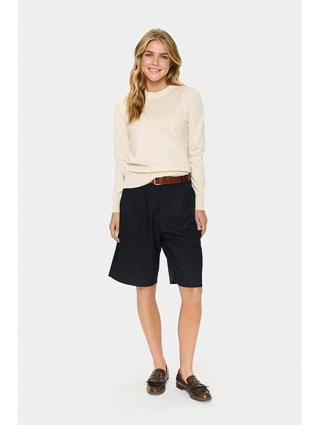 SAINT TROPEZ Sweter w kolorze beżowym rozmiar: XL. Brązowe swetry Saint Tropez, xl, bez wzorów, bez ramiączek. Za 104.99 zł.