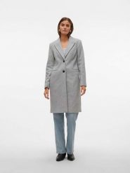 Vero Moda Płaszcz przejściowy "Blaza" w kolorze szarym rozmiar: XL. Szare płaszcze Vero Moda, xl, bez wzorów, z wełny, bez kaptura. Za 171.28 zł.