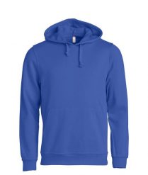 Clique Basic Hoody — uniseks bluza z kapturem, materiał antypill – blue. Niebieskie bluzy z kapturem CLIQUE, xl, bez wzorów, z bawełny, z kapturem. Za 166.63 zł.