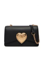 LOVE MOSCHINO Torebka JC4147PP1OL1600A Czarny. Czarne torebki klasyczne Love Moschino, bez wzorów, ze skóry, bez dodatków. Za 1,099.00 zł.