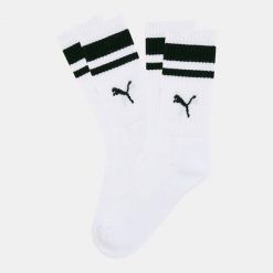 Skarpety unisex Puma CREW STRIPE 2-PACK. Białe skarpetki Puma, bez wzorów. Za 48.99 zł.