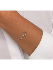 Eclat d'Argent Srebrna bransoletka z elementem ozdobnym rozmiar: onesize. Szare bransoletki Eclat d'Argent, z cyrkonią, srebrne. Za 65.99 zł.