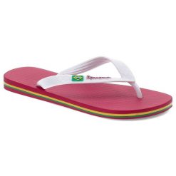 Różowe Japonki Ipanemy Modne Obuwie Damskie. Czerwone japonki Ipanema, bez wzorów, z materiału, sportowe. Za 81.99 zł.