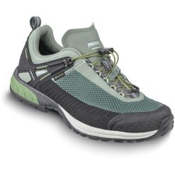 Buty trekkingowe damskie MEINDL Speed Trail Lady GTX, z membraną Gore-Tex. Zielone buty trekkingowe MEINDL, z gore-texu, bez zapięcia. W wyprzedaży za 616.85 zł.