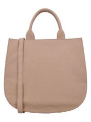 Charm Skórzana torebka w kolorze beżowym - 33 x 30 x 14 cm rozmiar: onesize. Brązowe torebki klasyczne Charm, bez wzorów, z materiału, przez ramię, bez dodatków. Za 347.99 zł.