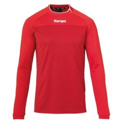 Bluza Kempa Prime. Czerwone bluzy bez kaptura Kempa, bez wzorów, bez kaptura, na fitness i siłownię. Za 161.50 zł.