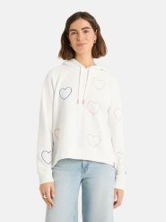 LIEBLINGSSTÜCK Bluza "Air" w kolorze białym rozmiar: L. Białe bluzy LIEBLINGSSTÜCK, l, bez wzorów, bez ramiączek, z kapturem. Za 298.67 zł.