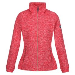 Bluza Polarowa Damska Melanżowy Pełen Suwak Azaelia. Czerwone bluzy z kapturem Regatta, na zimę, xs, bez wzorów, z materiału, bez kaptura, trekkingowe. Za 43.99 zł.