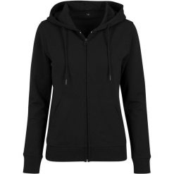 Damska Bluza Z Kapturem French Terry Z Pełnym Zamkiem Błyskawicznym. Brązowe bluzy BUILD YOUR BRAND, l, bez wzorów, bez ramiączek, z kapturem. Za 155.99 zł.