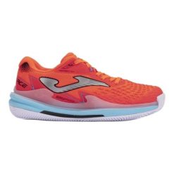 Buty do tenisa Joma Ace Lady 2410 TACLW2410C pomarańczowe. Brązowe buty treningowe bez wzorów, z gumy, bez zapięcia, na fitness i siłownię. Za 651.94 zł.