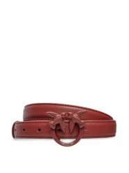Pinko Pasek Damski Lover Berry H2 Belt AI 24-25 PLT01 100143 A1K2 Bordowy. Czerwone paski Pinko, bez wzorów, ze skóry. Za 439.99 zł.