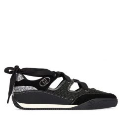 Półbuty Liu Jo. Czarne półbuty wsuwane Liu Jo, bez wzorów, bez obcasa, na płaskiej podeszwie. Za 639.99 zł.