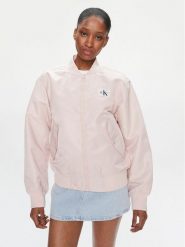 Calvin Klein Jeans Kurtka bomber J20J223034 Różowy Relaxed Fit. Czerwone kurtki Calvin Klein Jeans, s, bez wzorów, z jeansu, bez kaptura. Za 419.99 zł.