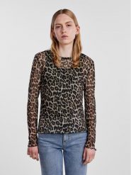 Pieces Bluzka 17140623 Brązowy Slim Fit. Brązowe bluzki Pieces, s, bez wzorów, z syntetyku, bez kołnierzyka, bez ramiączek. Za 59.99 zł.