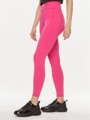 Guess Legginsy Deana V4RB09 MC04Z Różowy Slim Fit. Czerwone legginsy Guess, z aplikacjami, z syntetyku. Za 439.99 zł.