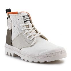 Buty Palladium Pampa Hi Re Generate 79128-363-M białe. Białe buty treningowe bez wzorów, z materiału, bez zapięcia. Za 613.11 zł.