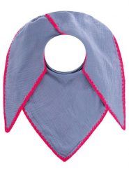 Zwillingsherz Muślinowa chusta trójkątna "Uni & Stitch" w kolorze niebieskim - 200 x 95 cm rozmiar: onesize. Niebieskie chusty Zwillingsherz, bez wzorów, z bawełny. Za 122.67 zł.