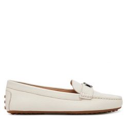 Mokasyny LAUREN RALPH LAUREN. Białe mokasyny Lauren Ralph Lauren, bez wzorów. Za 669.99 zł.