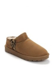 Blackfield Botki zimowe "Edila" w kolorze jasnobrązowym rozmiar: 37. Brązowe botki Blackfield, z aplikacjami, z materiału, z okrągłym noskiem, bez obcasa, bez zapięcia. Za 104.64 zł.