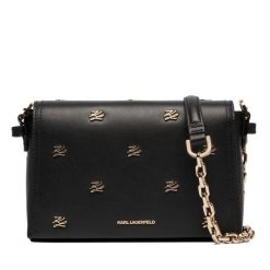 Torebka KARL LAGERFELD. Czarne listonoszki KARL LAGERFELD, bez wzorów, bez dodatków. Za 1,039.00 zł.
