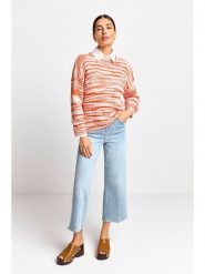 Rich & Royal Sweter w kolorze czerwono-jasnoróżowym rozmiar: M. Czerwone swetry Rich & Royal, m, bez wzorów, ze splotem, bez ramiączek. Za 255.95 zł.