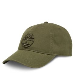 Czapka z daszkiem Timberland. Zielone czapki z daszkiem Timberland, bez wzorów. Za 129.99 zł.