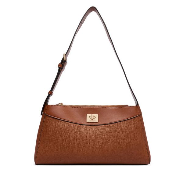 Torebka Calvin Klein. Brązowe torebki klasyczne Calvin Klein, bez wzorów, klasyczne, bez dodatków. Za 529.99 zł.