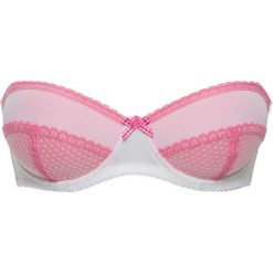 Biustonosz w ludowym stylu bonprix jaskrawy jasnoróżowy - biały. Biustonosze marki bonprix. Za 24.99 zł.