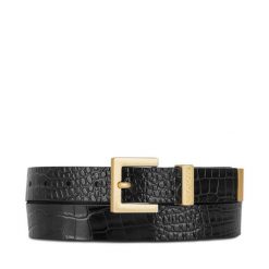 Pasek Damski GINO ROSSI. Czarne paski Gino Rossi, bez wzorów. Za 129.99 zł.