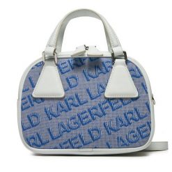 Torebka KARL LAGERFELD. Niebieskie torebki klasyczne KARL LAGERFELD, bez wzorów, klasyczne, bez dodatków. Za 1,429.00 zł.