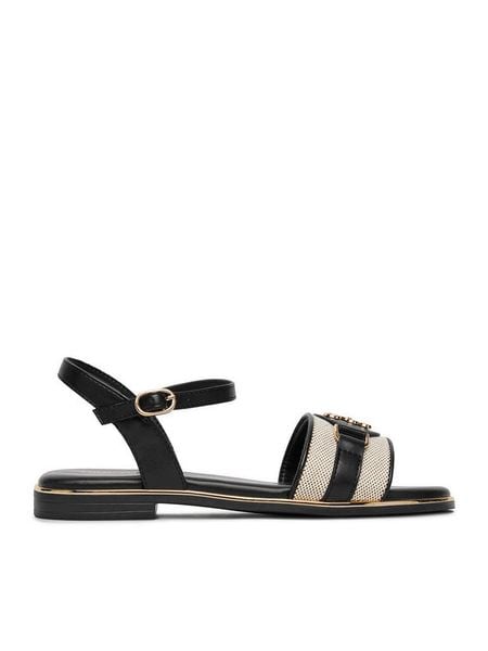 Nine West Klapki CEO-6165-33 Czarny. Czarne klapki Nine West, bez wzorów, z materiału, bez obcasa, na płaskiej podeszwie, bez zapięcia. Za 179.99 zł.