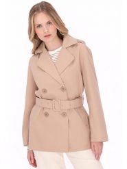 Schmuddelwedda Trencz w kolorze beżowym rozmiar: XXL. Brązowe płaszcze Schmuddelwedda, xxl, bez wzorów, z tkaniny, bez kaptura. Za 399.95 zł.