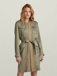 G-Star Sukienka w kolorze khaki rozmiar: L. Brązowe sukienki G-Star, na co dzień, l, bez wzorów, z lyocellu, retro, bez kołnierzyka, bez ramiączek, midi, proste. Za 286.16 zł.