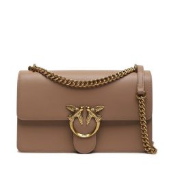 Torebka PINKO. Brązowe kopertówki Pinko, bez wzorów, wizytowe, bez dodatków. Za 939.99 zł.