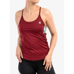 Top wspinaczkowy damski Ocun Arista. Czerwone topy Ocun, m, bez wzorów, sportowe, bez kołnierzyka, bez ramiączek. Za 83.99 zł.