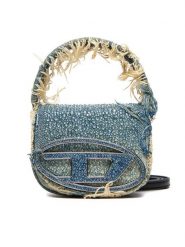 Diesel Torebka 1DR XS-Iconic X08709P6803 Niebieski. Niebieskie torebki klasyczne Diesel, bez wzorów, z materiału, bez dodatków. Za 2,279.00 zł.