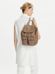 Guess Plecak HWSG71 18310 Beżowy. Brązowe plecaki Guess, z aplikacjami, ze skóry, bez dodatków. Za 319.99 zł.