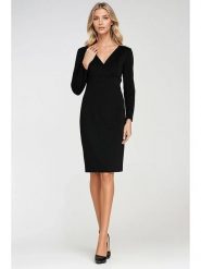 Nife Sukienka w kolorze czarnym rozmiar: 38. Czarne sukienki Nife, na co dzień, bez wzorów, bez kołnierzyka, bez ramiączek, maxi, proste. Za 208.83 zł.