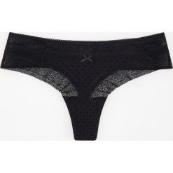 Siateczkowe stringi - Czarny. Stringi marki Reserved. Za 24.99 zł.