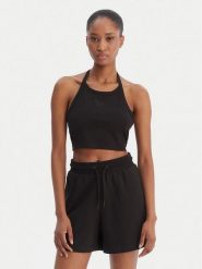 Reebok Top Tatianna RK25494CCW Czarny Slim Fit. Czarne topy Reebok, m, bez wzorów, z bawełny, bez kołnierzyka, bez ramiączek. Za 79.99 zł.