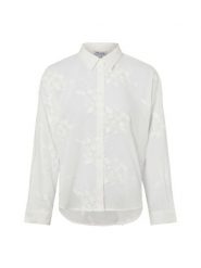 More & More Damska bluzka koszulowa Kobiety biały jednolity, 40. Białe bluzki More & More, bez wzorów, z bawełny, bez kołnierzyka, bez ramiączek. Za 479.95 zł.