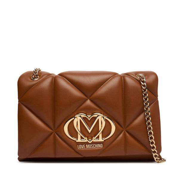Torebka LOVE MOSCHINO. Brązowe torebki klasyczne Love Moschino, bez wzorów, klasyczne, bez dodatków. Za 1,029.00 zł.