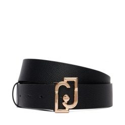 Pasek Liu Jo. Czarne paski Liu Jo, bez wzorów. Za 259.99 zł.