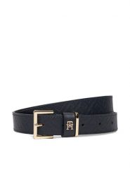 Tommy Hilfiger Pasek Damski Th Square 2.5 Mono Go AW0AW17974 Granatowy. Niebieskie paski Tommy Hilfiger, bez wzorów, ze skóry. Za 219.99 zł.