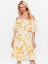 YAS Sukienka 26030872 Szary Loose Fit. Szare sukienki YAS, l, bez wzorów, bez kołnierzyka, bez ramiączek. Za 229.99 zł.